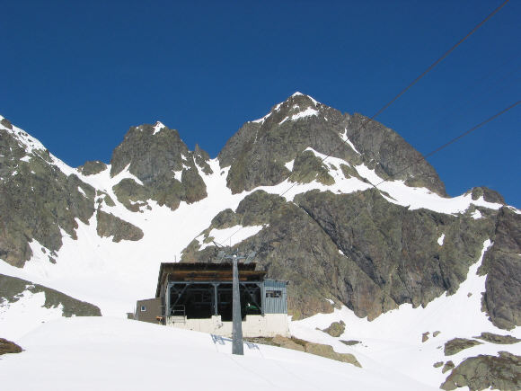 Bergstation Skilift Teleferique d´Index