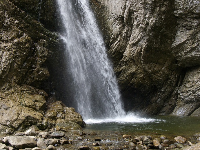 der obere Wasserfall
