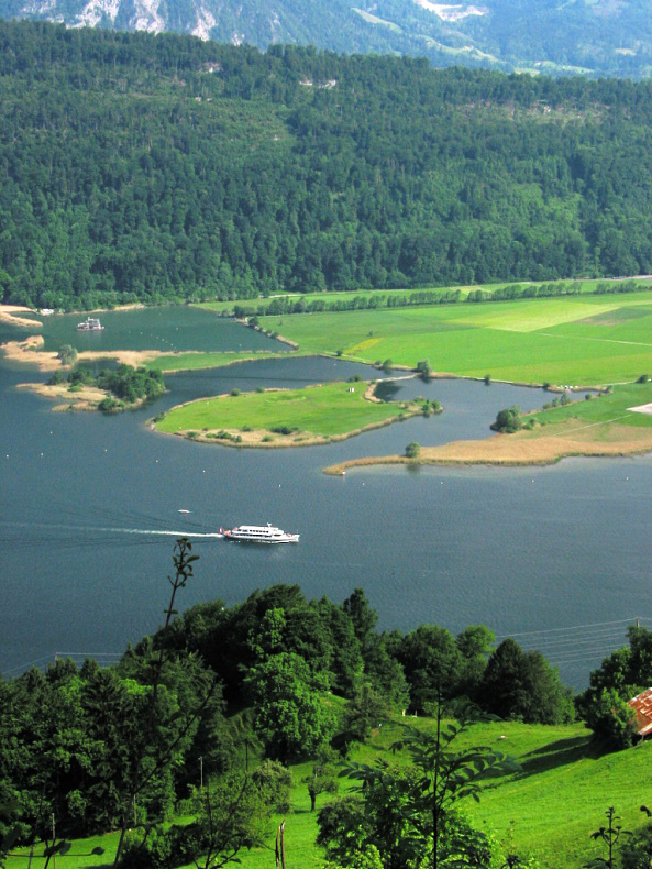 Ausläufer des Alpnachersees bei Alpnachstad