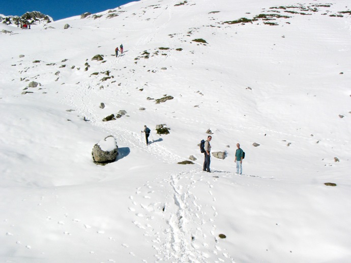 Wanderer im Schnee