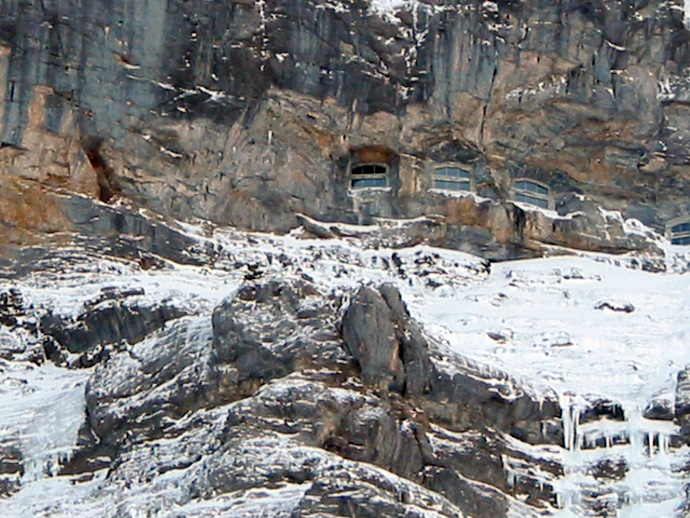 Station Eigerwand der Jungfraubahn mitten in der Eiger-Nordwand