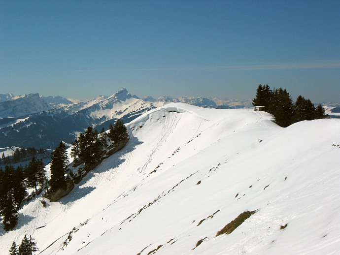 überwächteter Grat auf der Hochalp