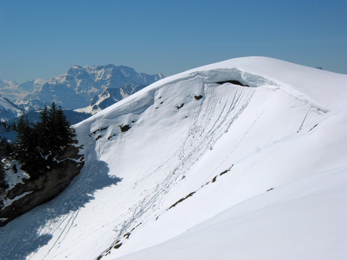 überwächteter Grat auf der Hochalp