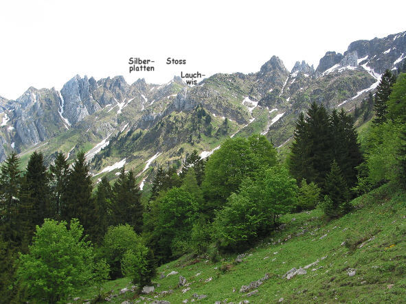 Blick zur Alpsteinkette