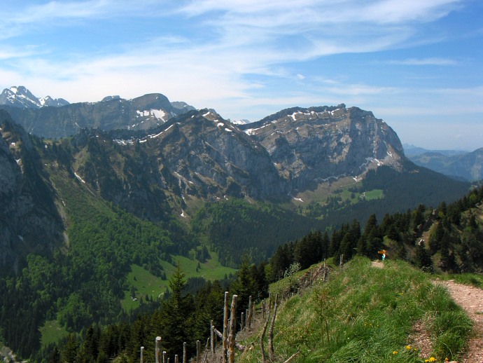 Blick Richtung Wageten und Chöpfenberg