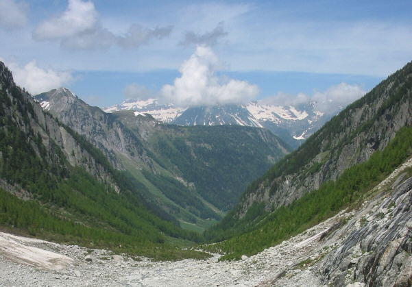 Blick zurück Richtung Col de la Forclaz