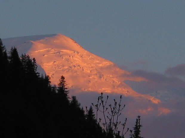 Mont Blanc im Abendlicht