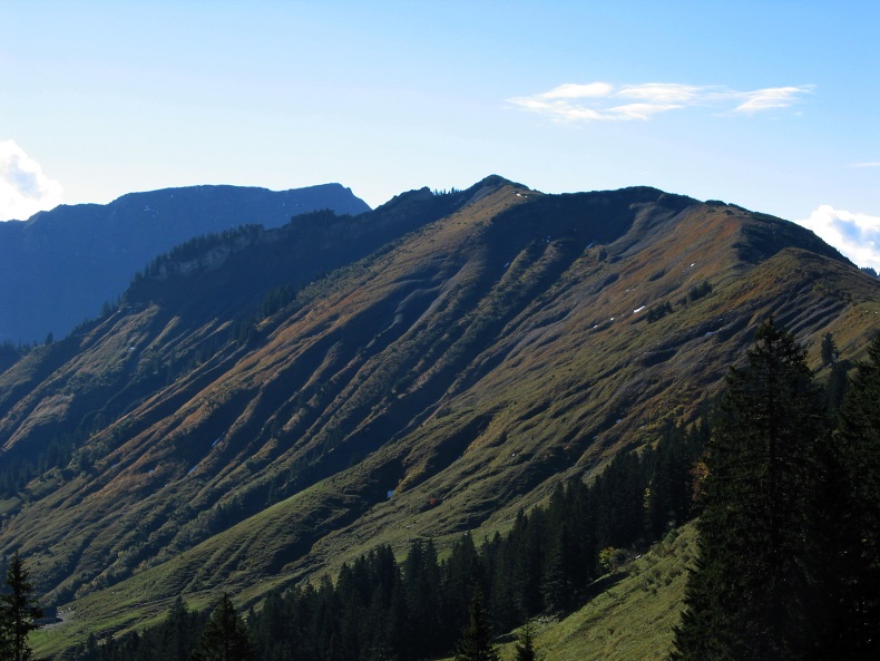 Salzbodenkopf, dahinter der Hohe Freschen