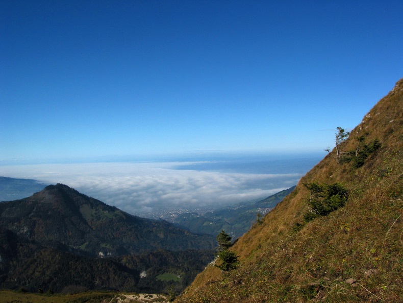 Blick von der Mörzelspitze ins Rheintal