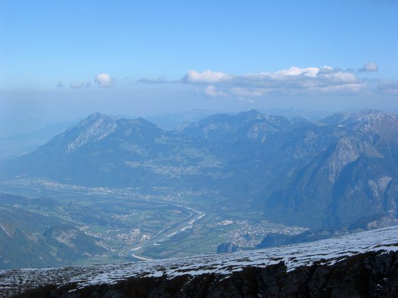 Blick zum Falknis/ Liechtenstein