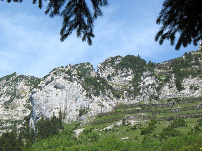 Mattstock: Lawinenverbauungen