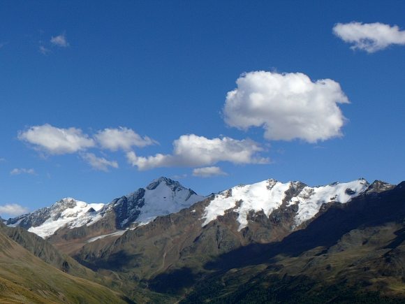 Freibrunner Spitze, Bärenbartkogel, Weißkugel und Langtauferer Spitze