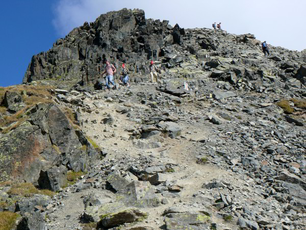 Abstieg vom Schwarzhorn