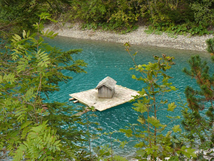 Zurück am kleinen Stau- und Anglersee kurz vor Steg