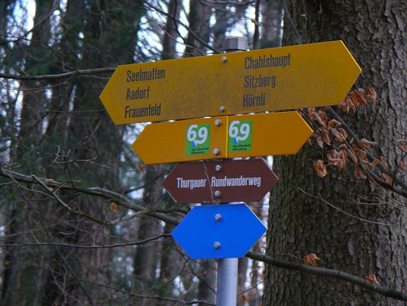 Wegweiser Thurgauer Rundwanderweg