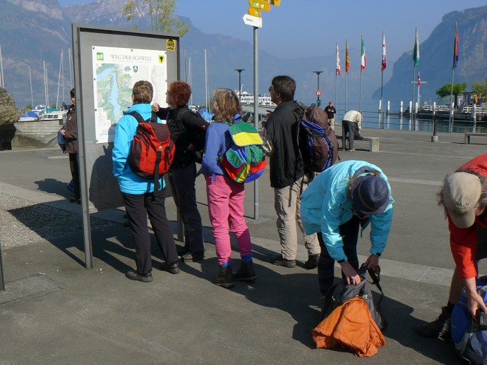 am Hafen in Flüelen