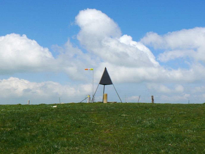 Geo-Marker an der Röti