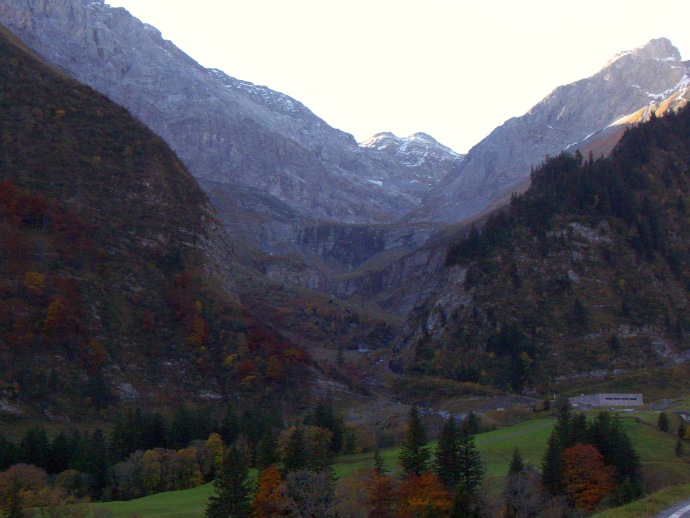 terrassierter Anstiegsweg zum Panixerpass