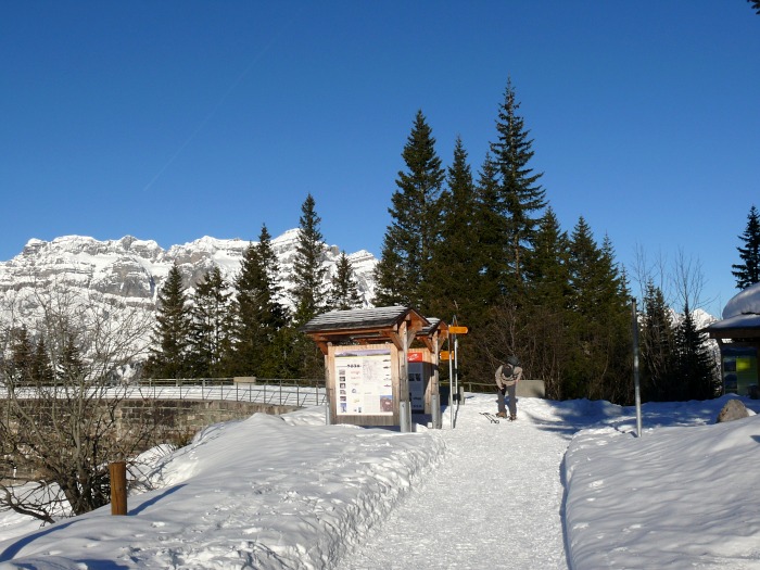 Wanderweg; nach der Staumauer des Garicht-Stausees