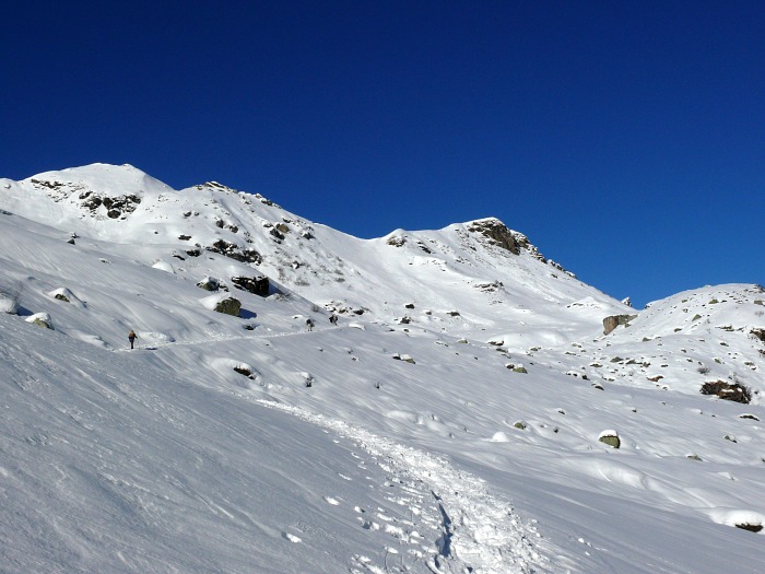 Anstiegsspur Richtung Sunnenberg (bzw. Chärpfstäfeli)