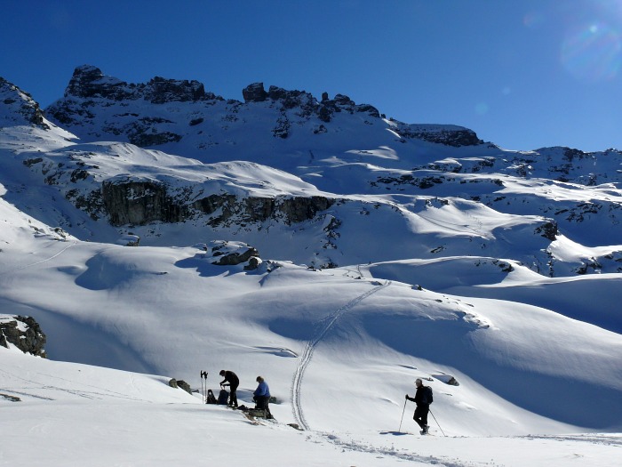 Skispur Richtung Milchspuerlersee