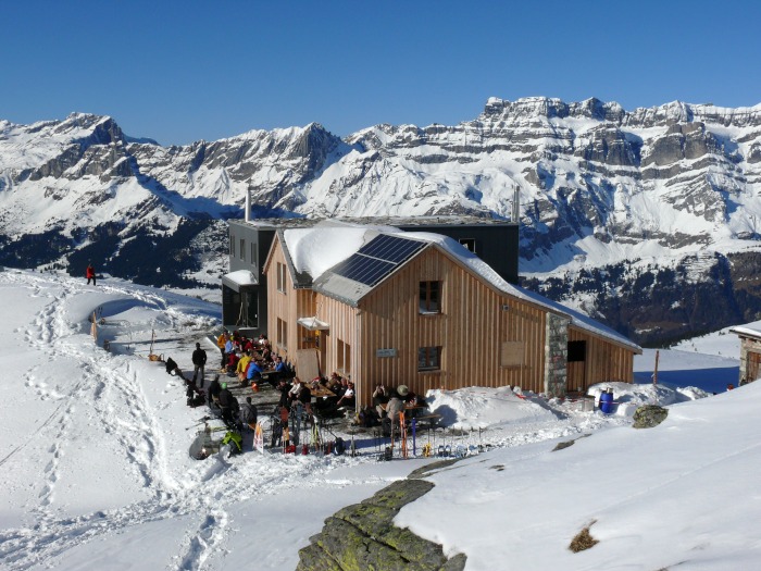 die gut besuchte Leglerhütte