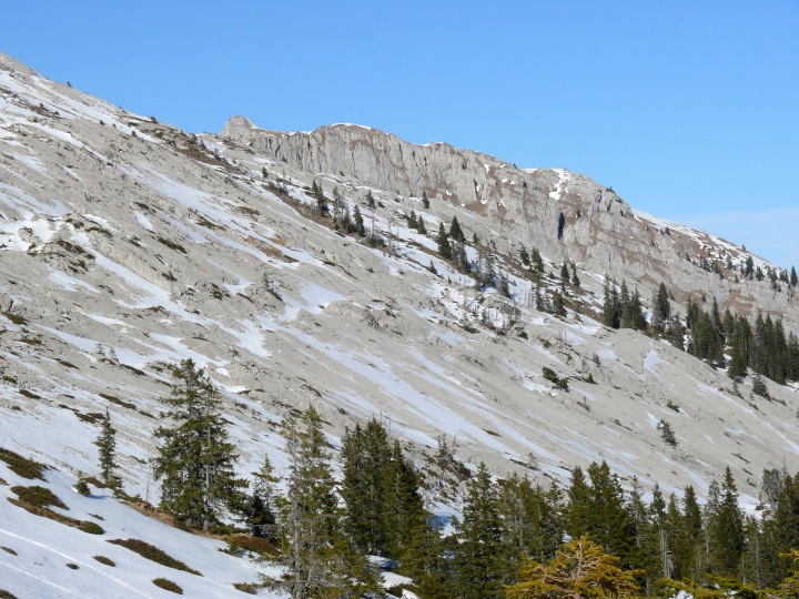 Karstlandschaft mit Eisplatten