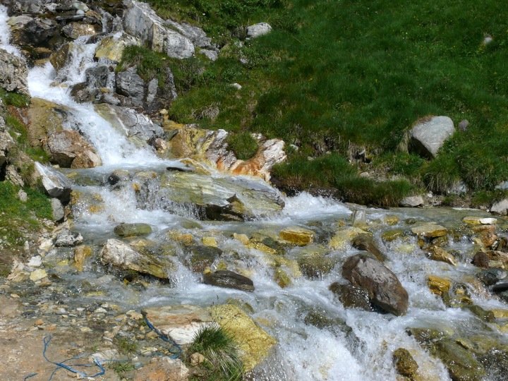 Wasserfall (Abfluss des Lej Sgrischus)