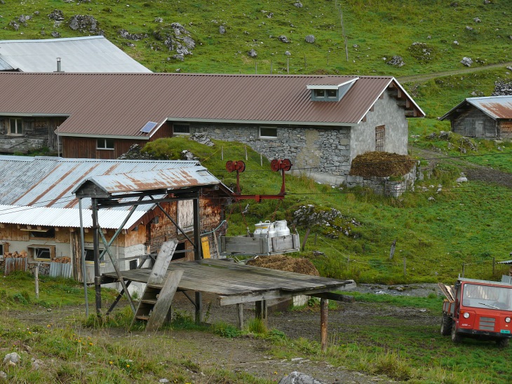 Materialseilbahn der Alpe Ober Stafel