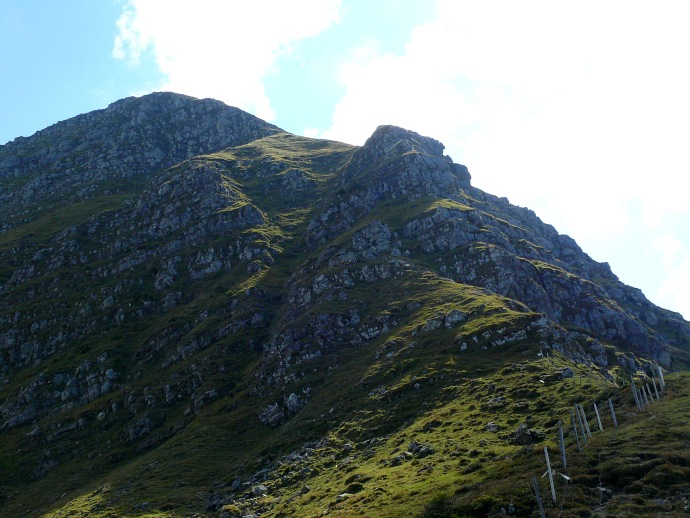 Nordflanke des Fürstein: Steilaufstiegsroute