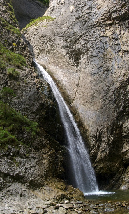 der obere Wasserfall im Chesiloch
