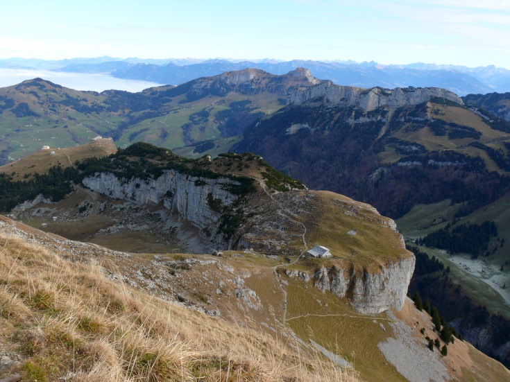 Ebenalp, dahinter Kamor und Hoher Kasten