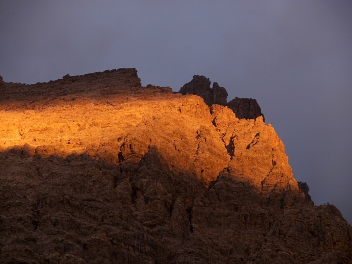 Sonnenuntergangstimmung von der Ela-Hütte aus