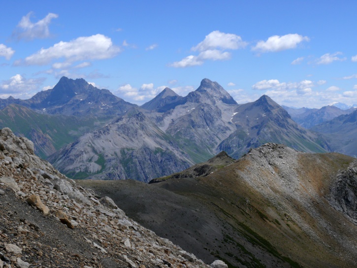 Die 3000er vom Albulatal: Piz Kesch, Piz Blaisun, Piz Üertsch und Igl Compass