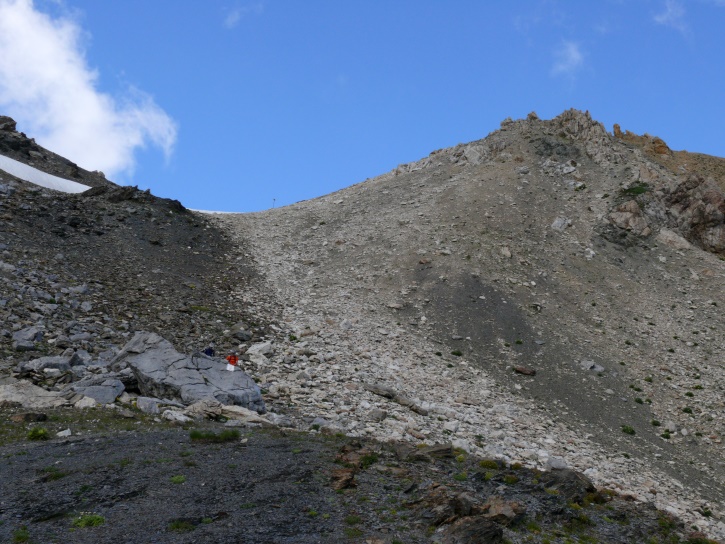 Rückblick zum Tschitta-Pass