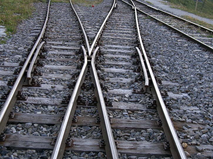 Schienen der Furka-Dampfbahn