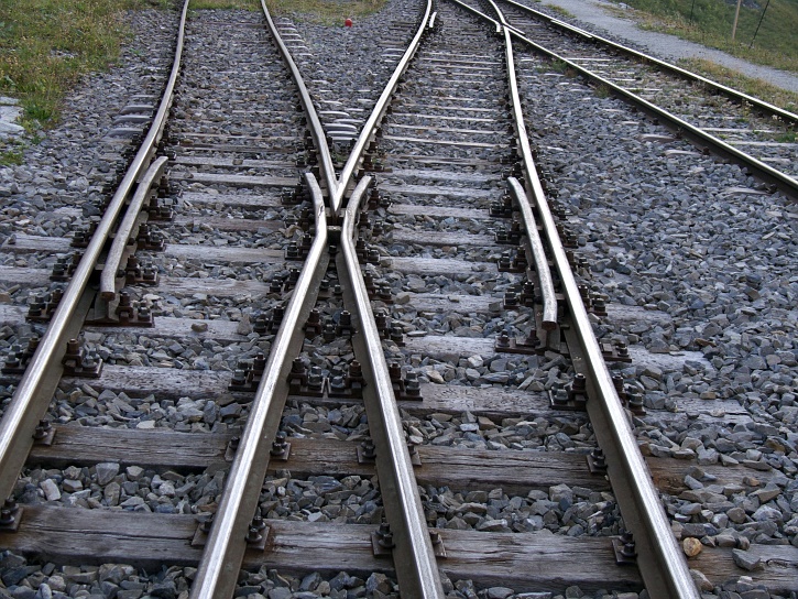 Schienen der Furka-Dampfbahn