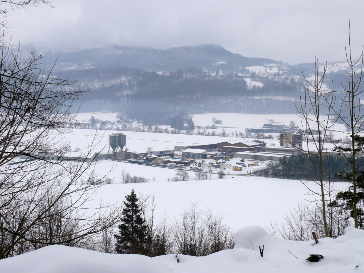 Industriegebiet Balsthal im Winter