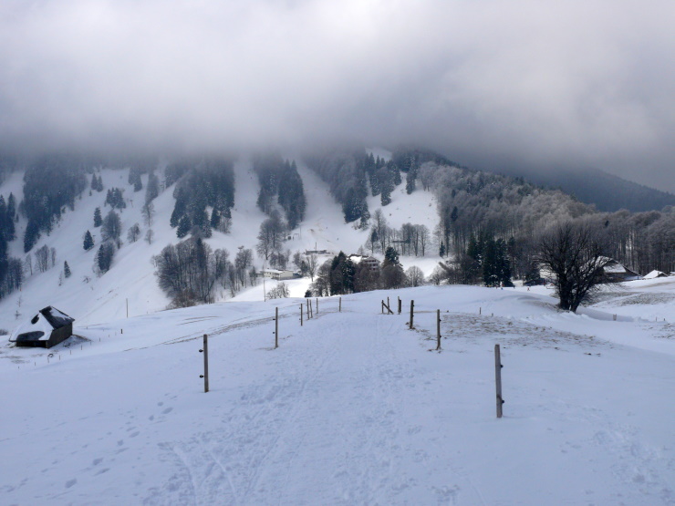 Skigebiet bei Balmberg