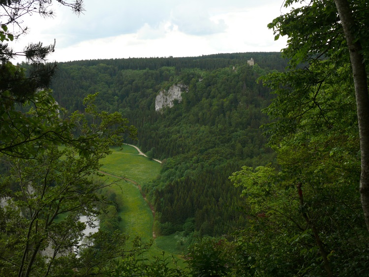 Blick vom Laibfelsen ins Donautal