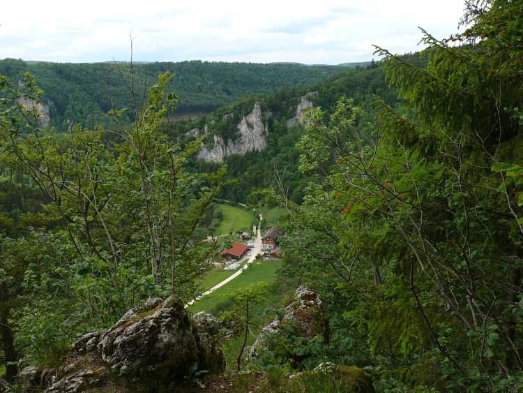 Blick beim Schloss Bronnen aufs Donautal