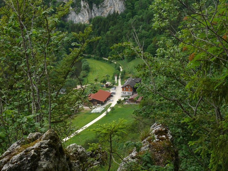 Blick beim Schloss Bronnen aufs Donautal