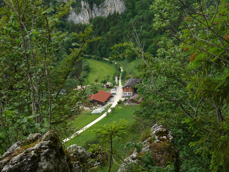 Blick beim Schloss Bronnen aufs Donautal