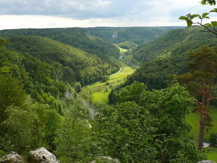 Blick beim Schloss Bronnen aufs Donautal